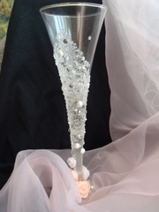 роспись и декорирование свадебных бокалов
