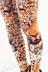 Леопардовые, тигровые лосины/легинсы 3Д в стиле Bat Norton, iSwag