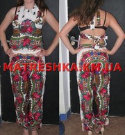 Комбинезон из платка в стиле Лурдес, Матрешка