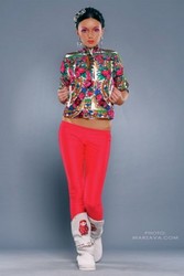 Пиджак из платка с рукавом 3/4 в стиле Лурдес, Матрешка