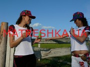 Футболка с рукавами-фонариками в стиле Лурдес, Матрешка