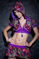 Болеро + шорты из платка в стиле Лурдес, Матрешка