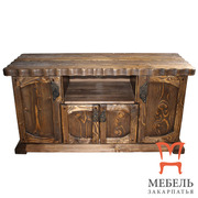 Искусственно состаренная мебель, Тумба под ТВ