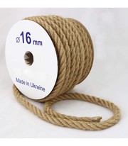 Канат з волокон джута декорований